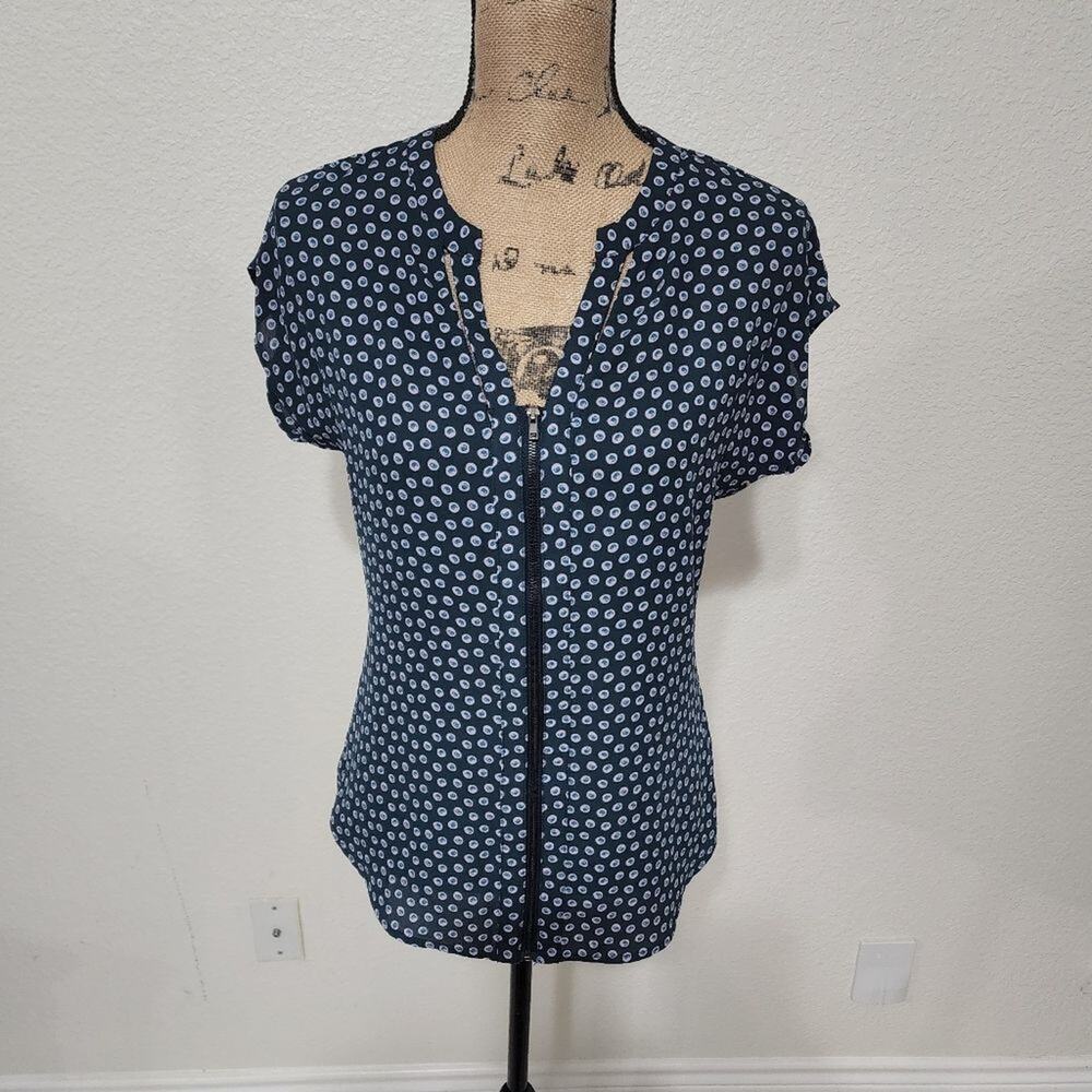 PLEIONI ZIPPERED front‎ long shirt size XS